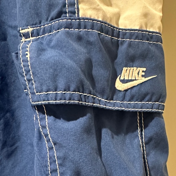 Nike Blue and White Cargo Swim Shorts - Picture 2 of 6
